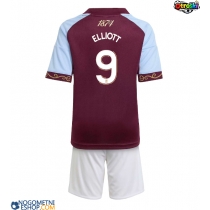 Otroški Nogometni dresi Aston Villa Harvey Elliott #9 Domači 2025-26 Kratek Rokav (+ Kratke hlače)